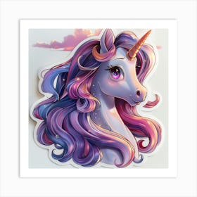 Unicorn Sticker 173 Art Print