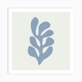 Matisse - Blue Leaf 02 Art Print