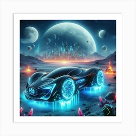 Futuristic car Art Print