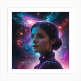 Space Girl Art Print