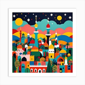 KUWAIT SEASONS GREETINGS Art Print