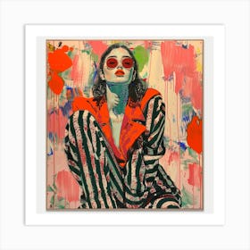 'The Woman In Red' 1 Art Print