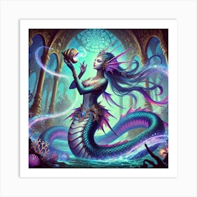 Serevia Mistress Of The Depths Art Print