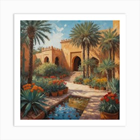 Moroccan Garden Art Print
