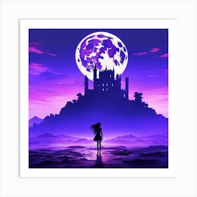 Full Moon In The Sky Art Print