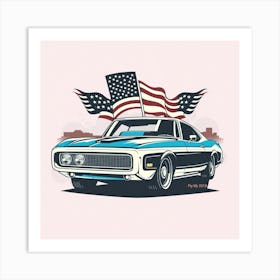 American Car 3 Art Print