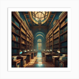 Library Of Knowledge Art Print