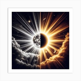 Sun & Moon Art Print