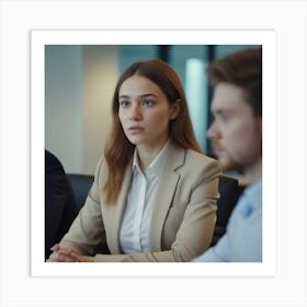 Leading My Team To Greatness Shot Of A Young Businesswoman In A Meeting With Her Colleagues 2 Art Print