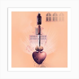 Heart Of Gold Art Print