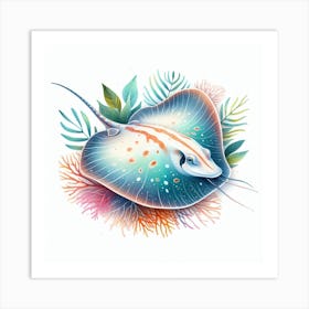 Electric Stingray Art Print