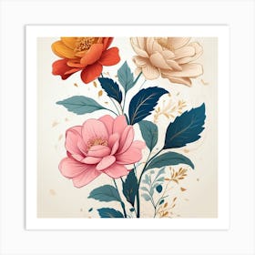 Floral Bouquet Art Print