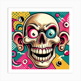 Pop Skull 1 Art Print