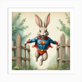 Super Bunny 9 Art Print