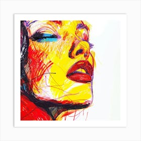 Woman'S Face 19 Art Print