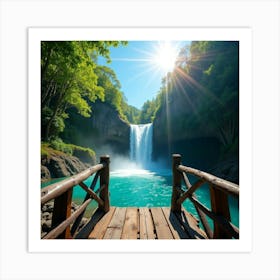 Waterfall 4 Art Print