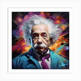 Albert Einstein 3 Art Print