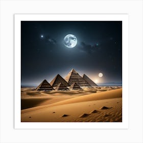 Egyptian Pyramids Art Print