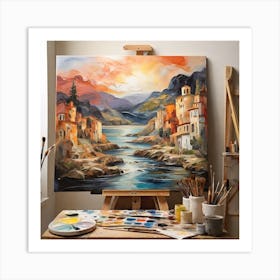 Landscape Painting Art Print