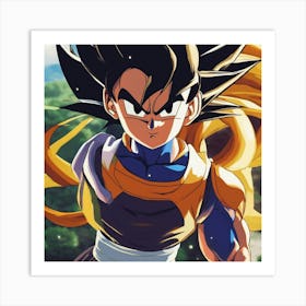 Dragon Ball Z Wallpaper 21 Art Print