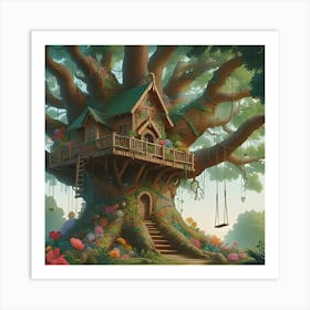 A Image Of An Never Before Seen Tree House 2 Art Print