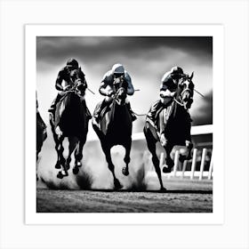 Horse Race 3 Art Print