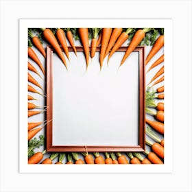 Carrots In A Frame 21 Art Print