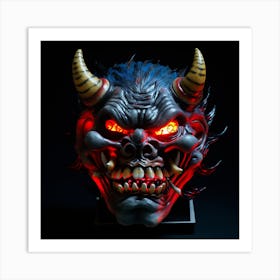Demon Mask 5 Art Print