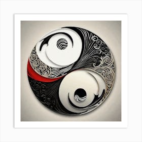 Yin Yang 85 Art Print