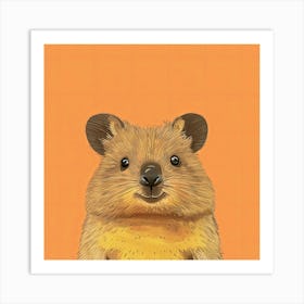 Charming Illustration Quokka 1 Art Print