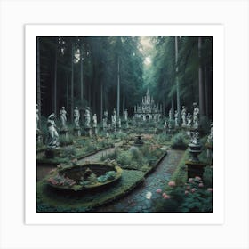 Garden In The Woods Art Print