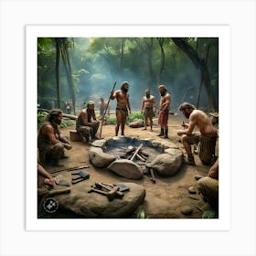 Ancient Apes Art Print