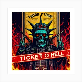 Ticket O Hell Art Print