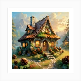 Fairy Cone Cottage #3 Art Print