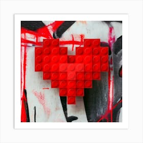 Lego my heart Art Print