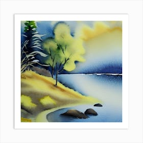 Watercolor Nature 1 Art Print