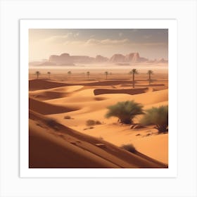 Desert Landscape 99 Art Print