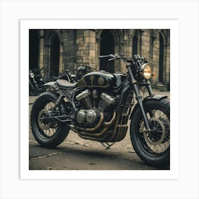 Harley Davidson Cafe Racer Art Print