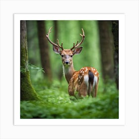 A beautiful gazelle in the forest Art Print