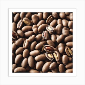 Brown Beans Art Print