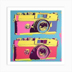 Vintage Camera Pop Art 3 Art Print