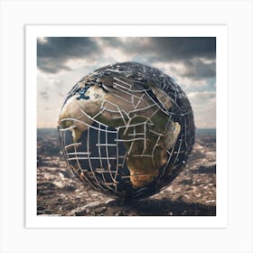 Earth In Ruins Art Print