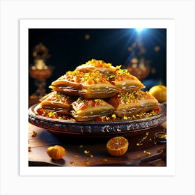 Baklava tray Art Print