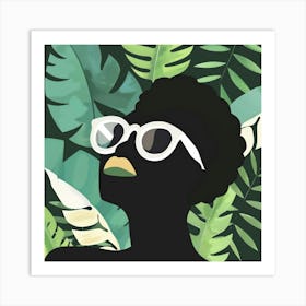 Black Woman With Sunglasses 2 Art Print