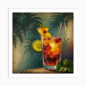 Tropical Cocktail 2 Art Print