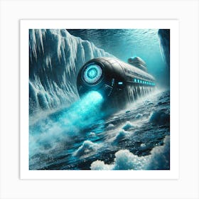 A Futuristic Sci Fi Depiction Of A Cryo Cloak In A Art Print