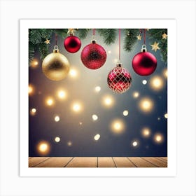 Christmas Background 20 Art Print