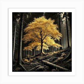 Tree In The Forest 34 Art Print