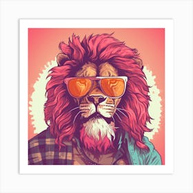 Hip Hop Lion Art Print
