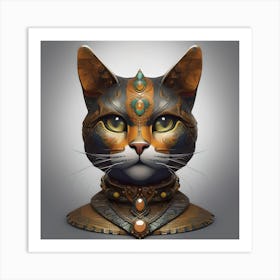 HANDCRAFTED PUSSYCAT Art Print